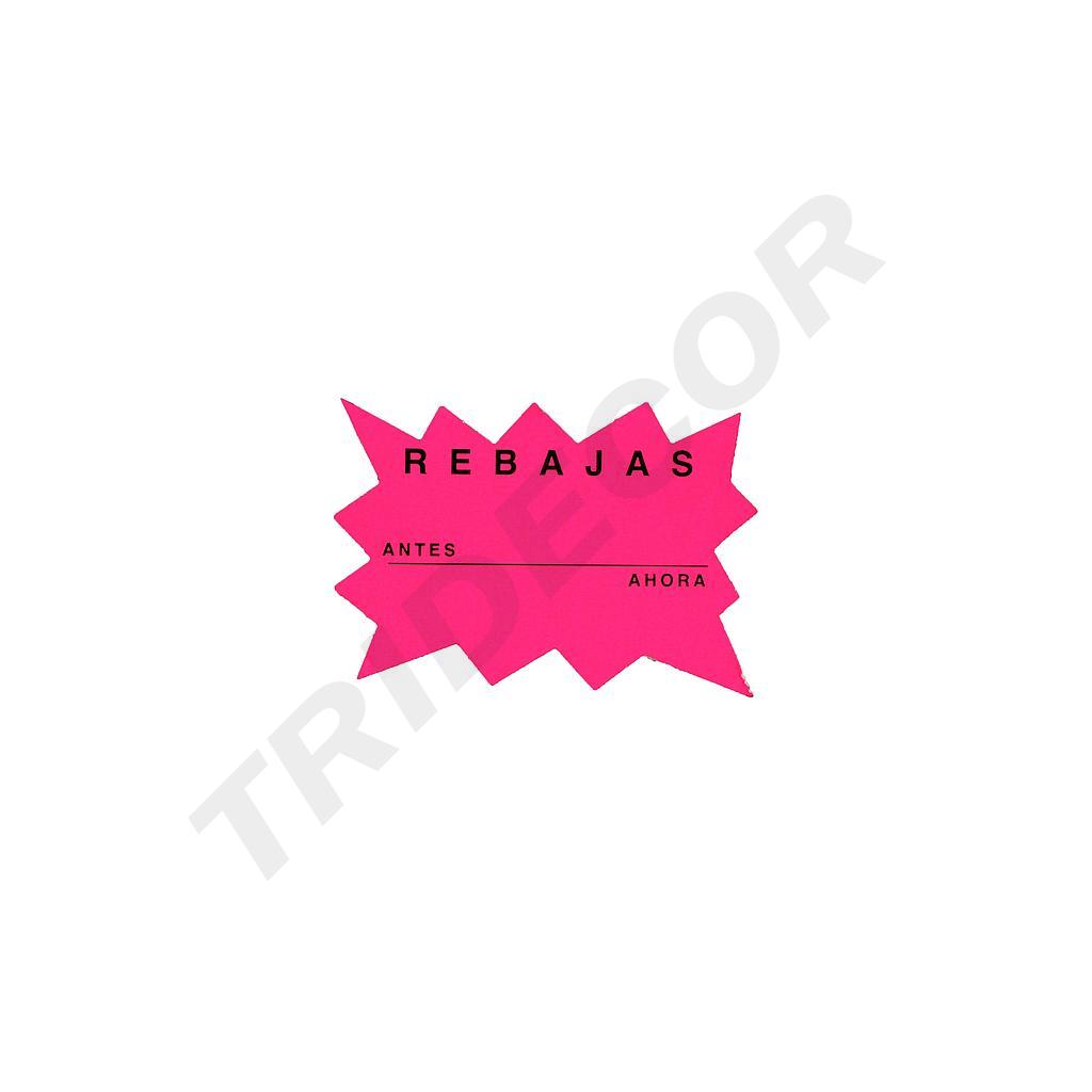 Semn de discount fucsia