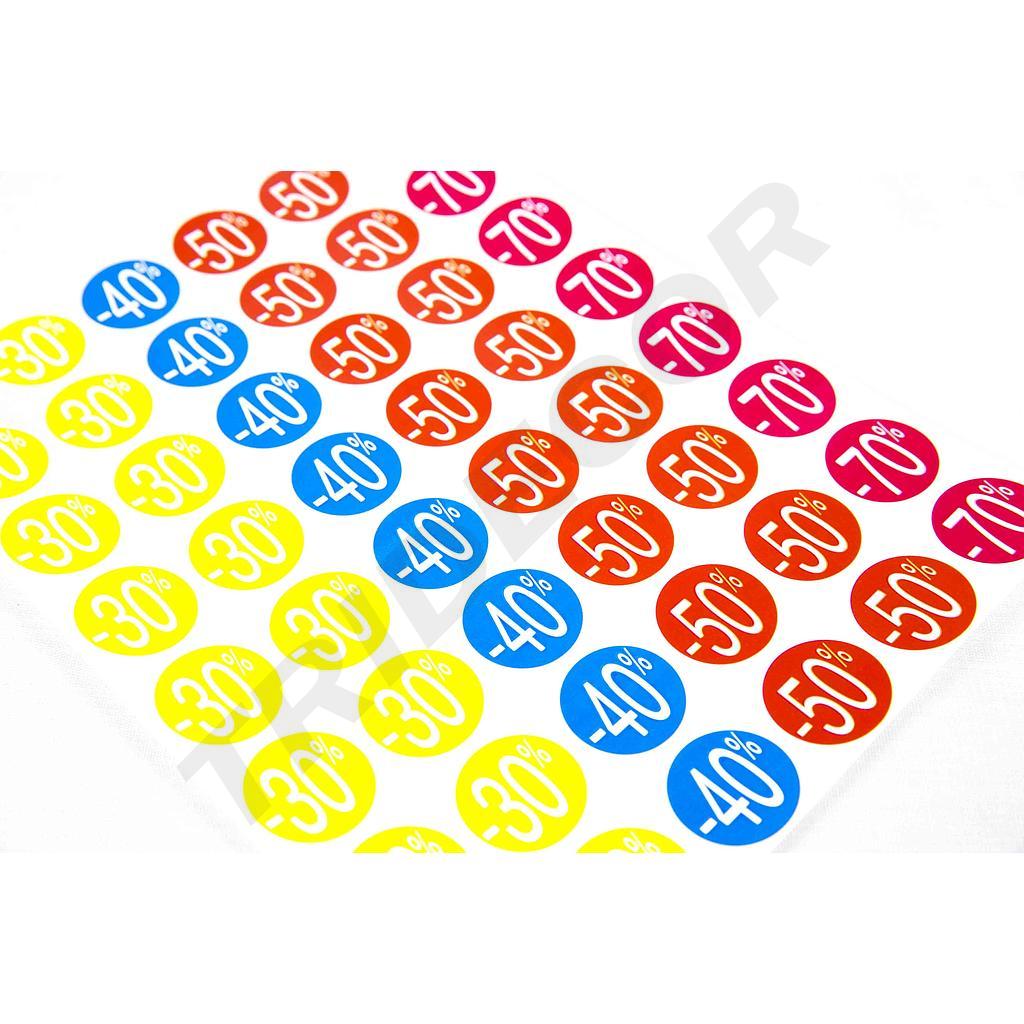 Pegatinas de descuento 240 unidades