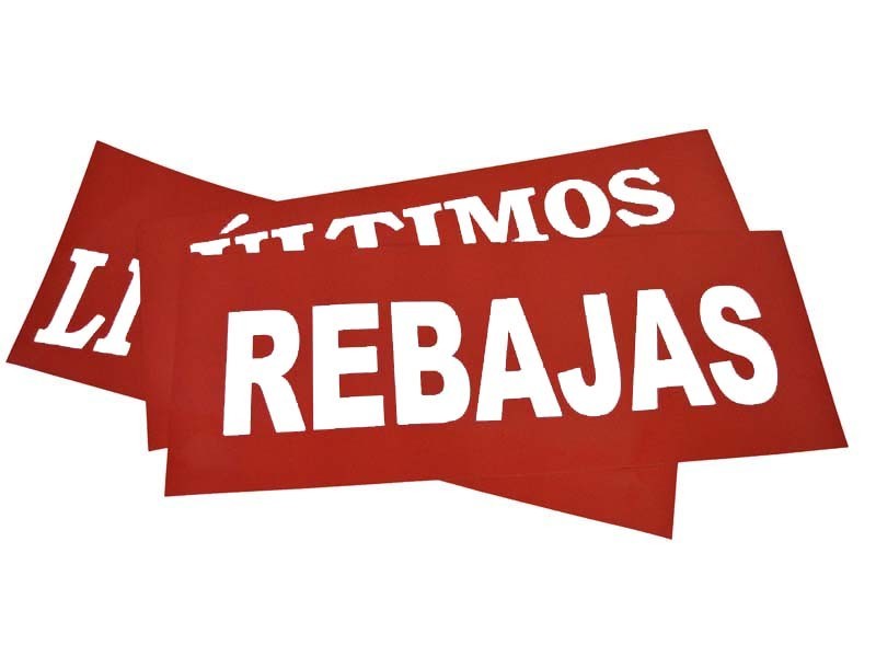 红色销售标志 100X35 厘米