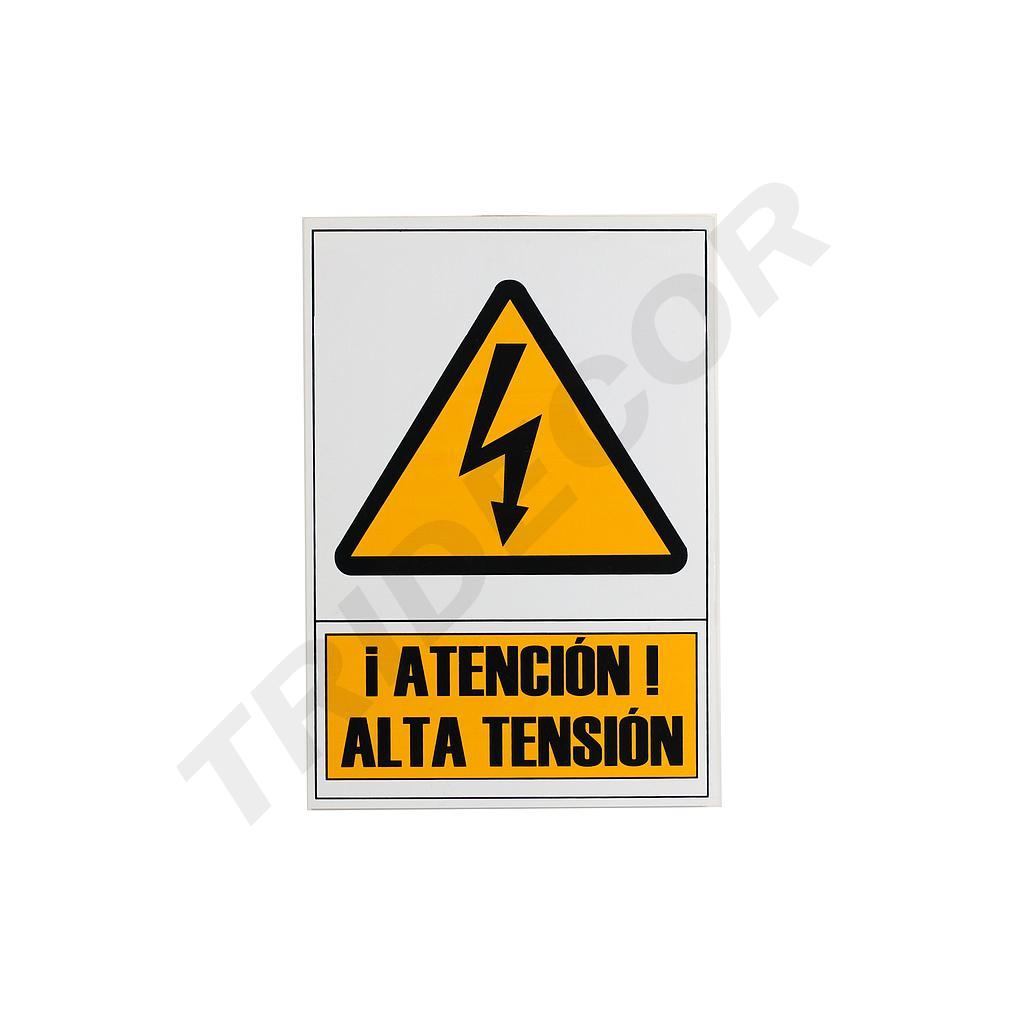Señal De Alta Tensión 21X30 Cm