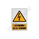 Señal De Alta Tensión 21X30 Cm