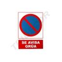 Crane Warn Sign