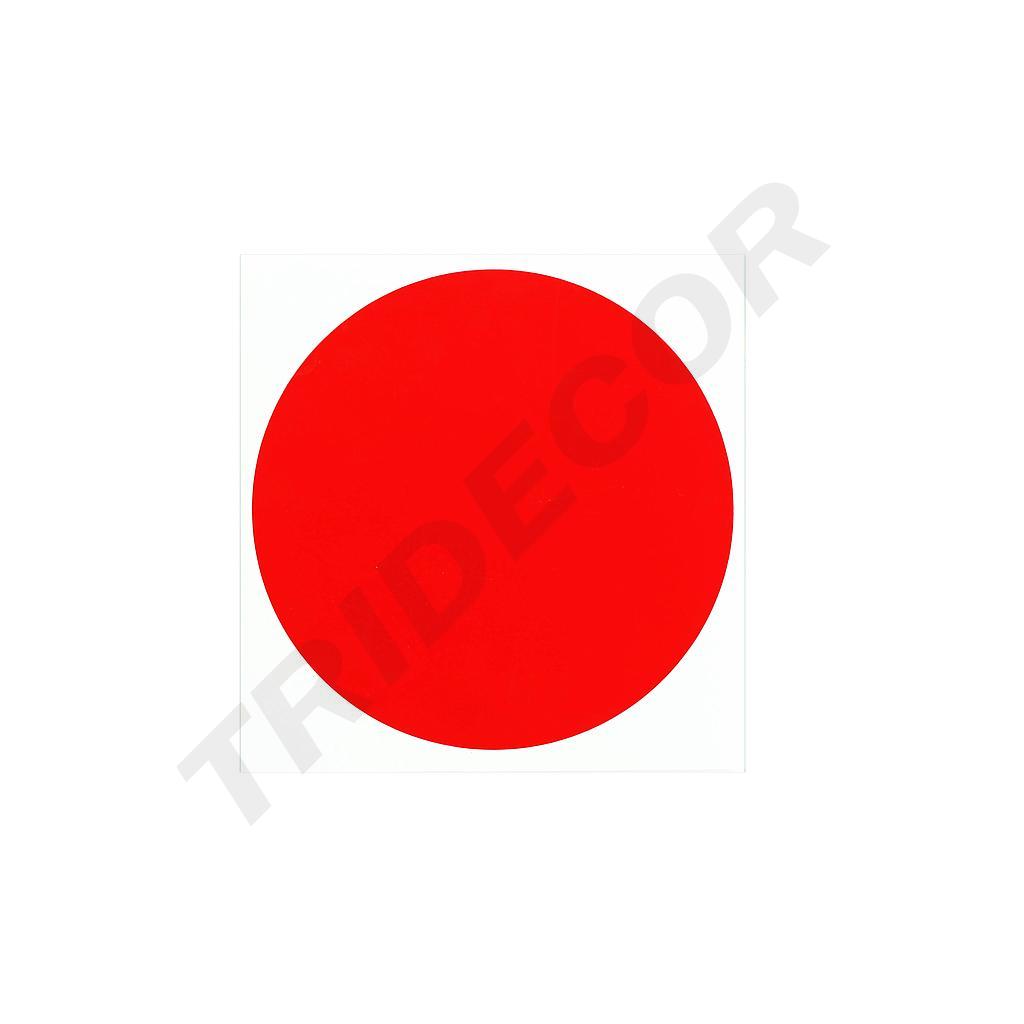 Roter Punktaufkleber 15X15cm