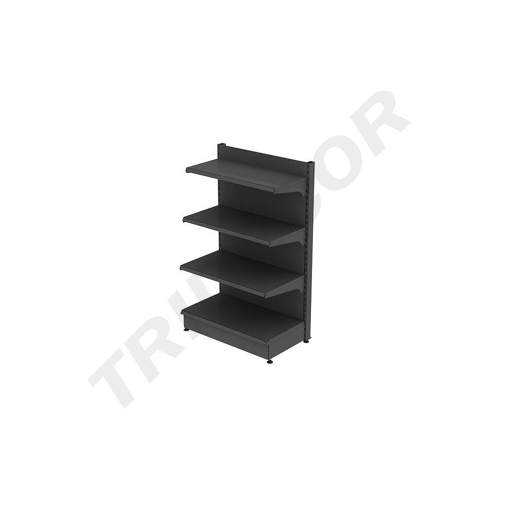 Estanterías Metálicas Gris Con Chapa 90x150 Cm Una Cara