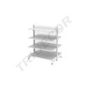 Étagère métallique Gondole 150X120cm ou Double face