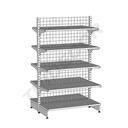 Metall-Gondelregal 120x200 cm Weiß