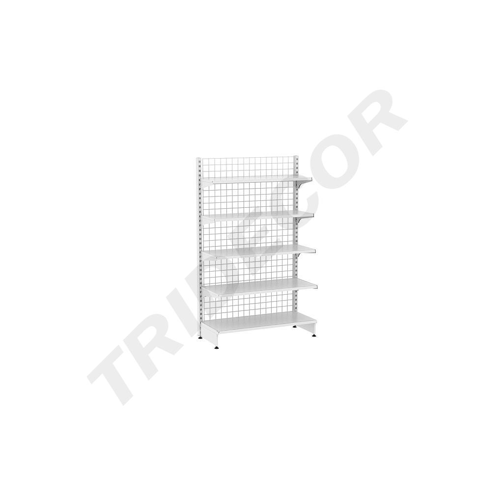 Scaffale in metallo bianco 1 lato 120X2M