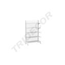 Weißes Metallregal 1 Seite 120X2M