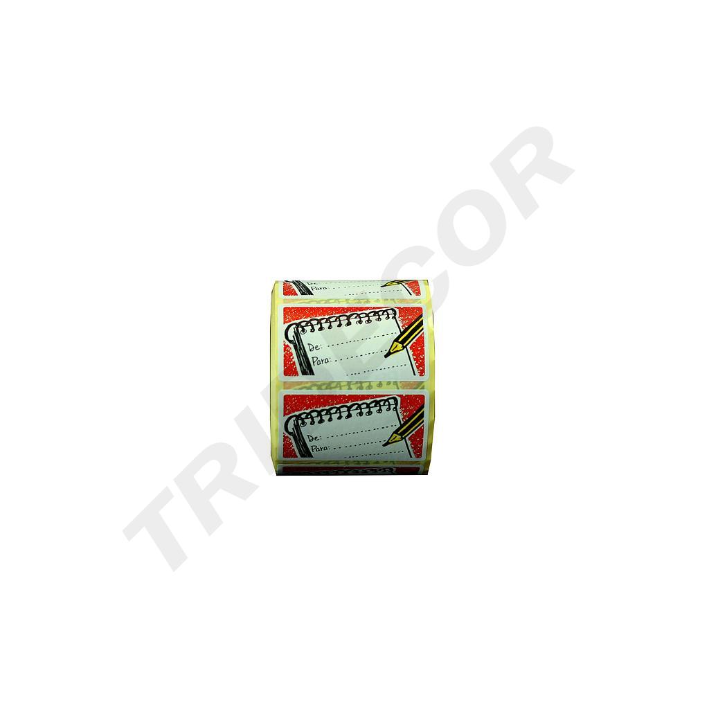 Autocollant de réduction 'de:' 'pour:' 5.5X3cm 500 Rouleau