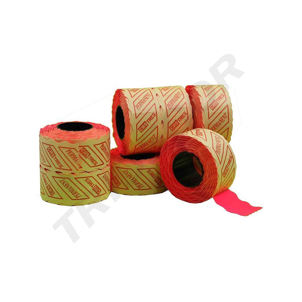 紫红色标签 26X12毫米 8卷包装 fucsia