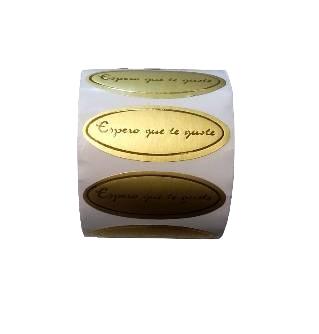 Autocollant J'espère que vous l'aimerez 500 unités