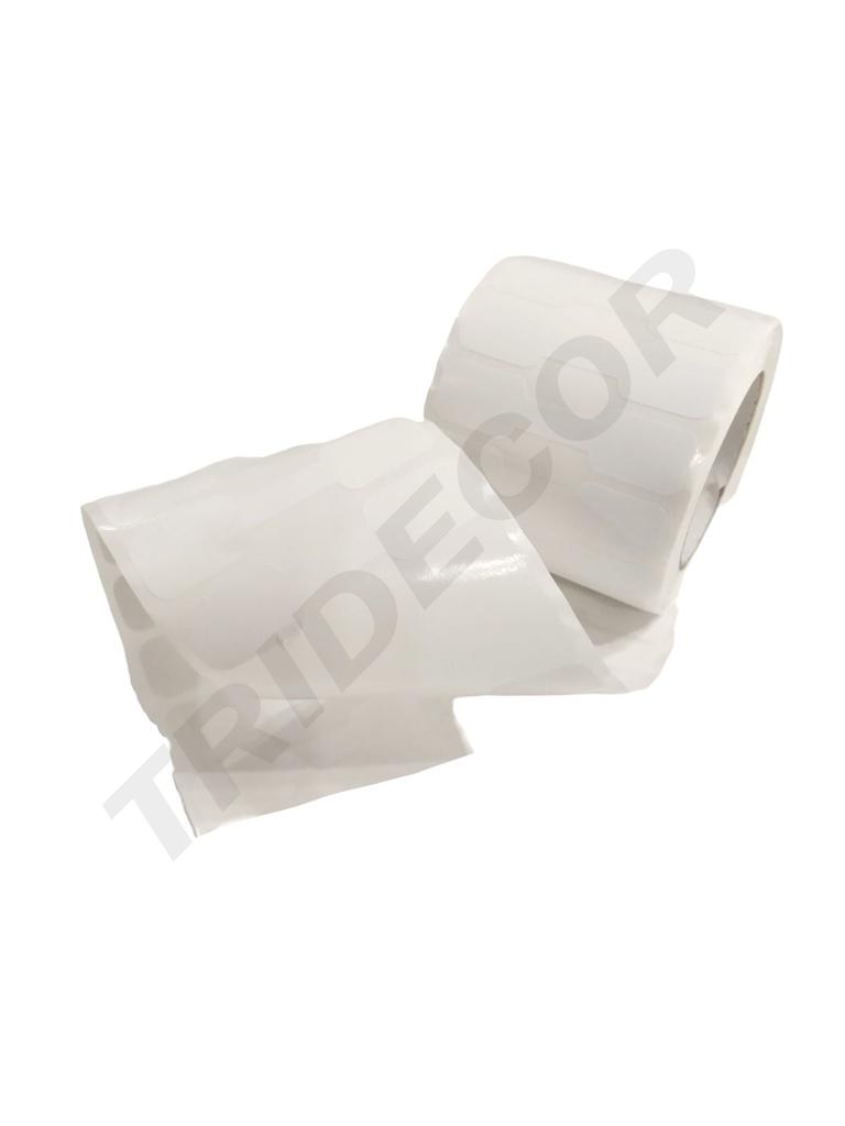 Pegatina Blanca Para Joyería 3.8X0.6Cm 1000/Rollo