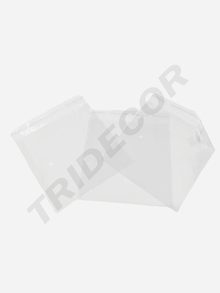 Plastic bag with adhesive flap 22X25+4 cm