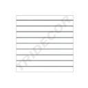 Painel de ripas branco 9 guias 120X120cm