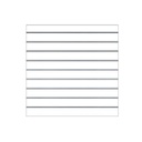 White slat panel 9 Guides 120X120cm