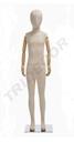 Child Mannequin with Light Beige Fabric, 10-12 Years