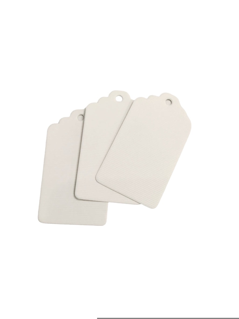 Etichetă albă pentru îmbrăcăminte 3.1x5cm 100 de unități