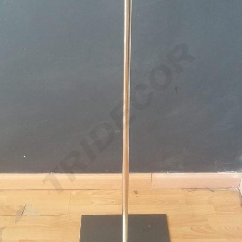 方形不锈钢模特底座38*38 BASE DE MANIQUIE , METALICA, CUADRADA Y CROMADO MATE