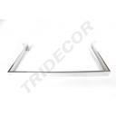 Rectangular 'U'-shaped bar for slat panel, 90X30 cm