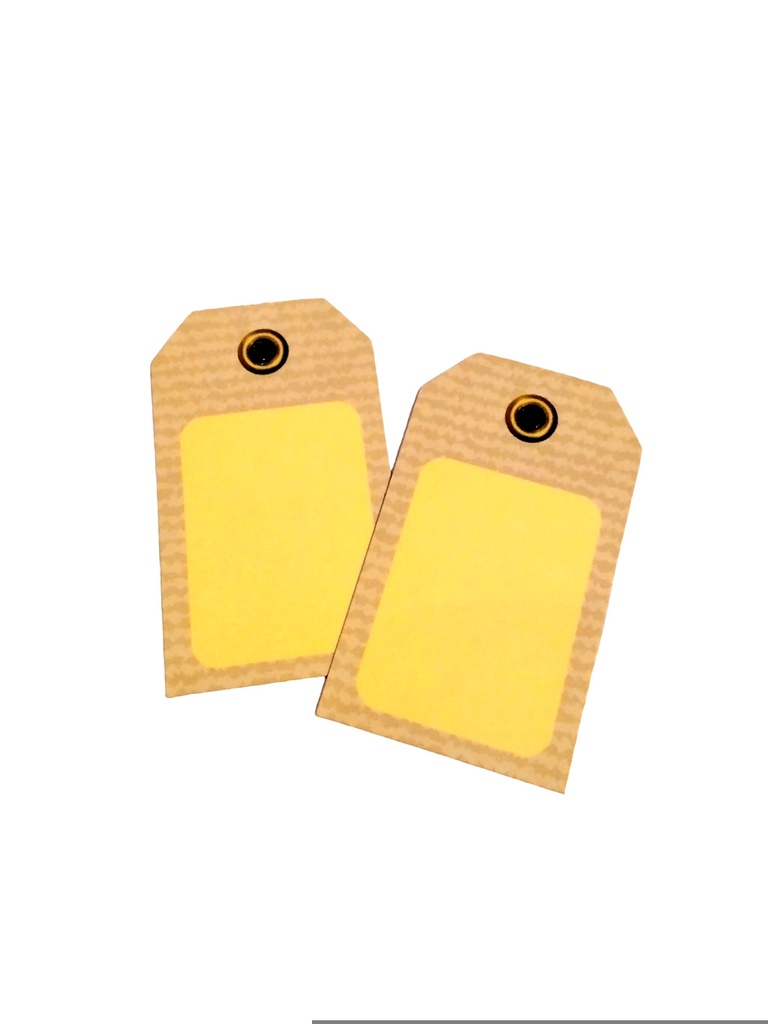 Stanzzettel mit Streifen 3,5X6cm 200/Packung