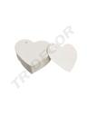 Etiquetas Colgantes Blancas 6.5X4.5 Cm Forma De Corazón 100 Unidades