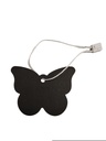 蝴蝶吊牌Etiqueta Troquelada Forma Mariposa Grande 6.5x4.5cm Negro
