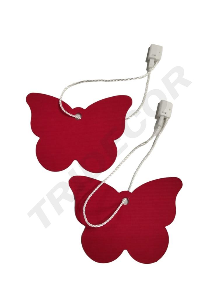 Étiquette découpée en forme de papillon 4,5X3,5 cm 100 unités/paquet
