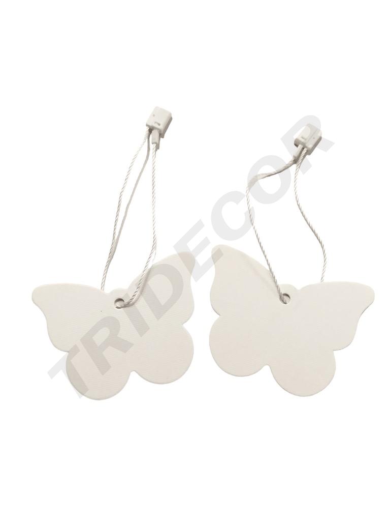 Etiqueta troquelada en forma de mariposa 4.5X3.5cm 100 unidades/Paquete