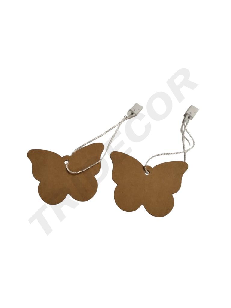 Etiqueta em Forma de Borboleta Cortada a Laser 4.5X3.5cm 100 unidades/Pacote