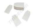 Glatt Weiße Spitze Stanzetiketten 3,5X6,5cm 100/Packung