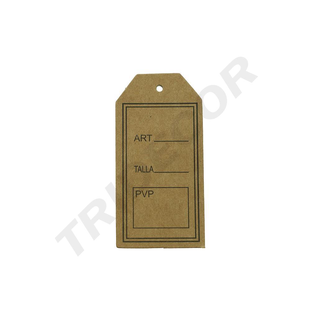 Étiquette couleur marron 8X4cm 200/paquet taille d'art Pvp