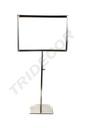 Soporte ajustable para póster de acero mate A4