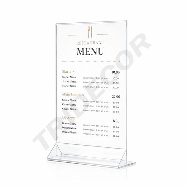 Suport poster din acril A4 33X21X7cm