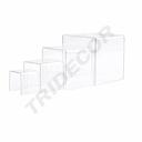 Suport de afișare din acril în formă de C în 4 înălțimi