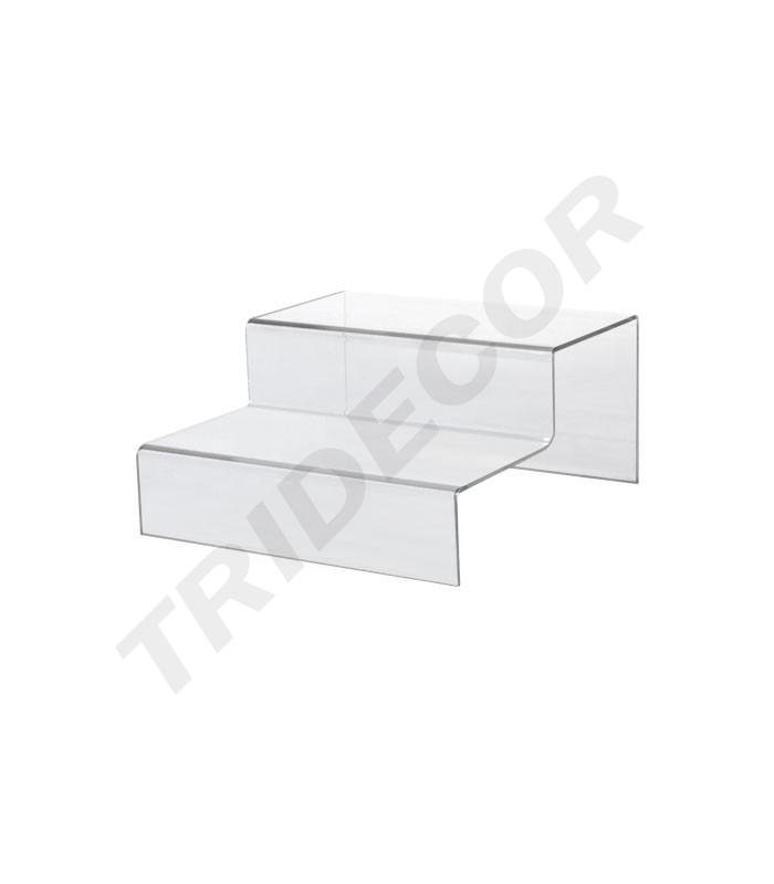 Stepped Acrylic Display for Accessories 2 Heights