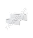 透明亚克力2层套台架Expositor Acrilico Escalonado para Complementos 2 Alturas 20/caja