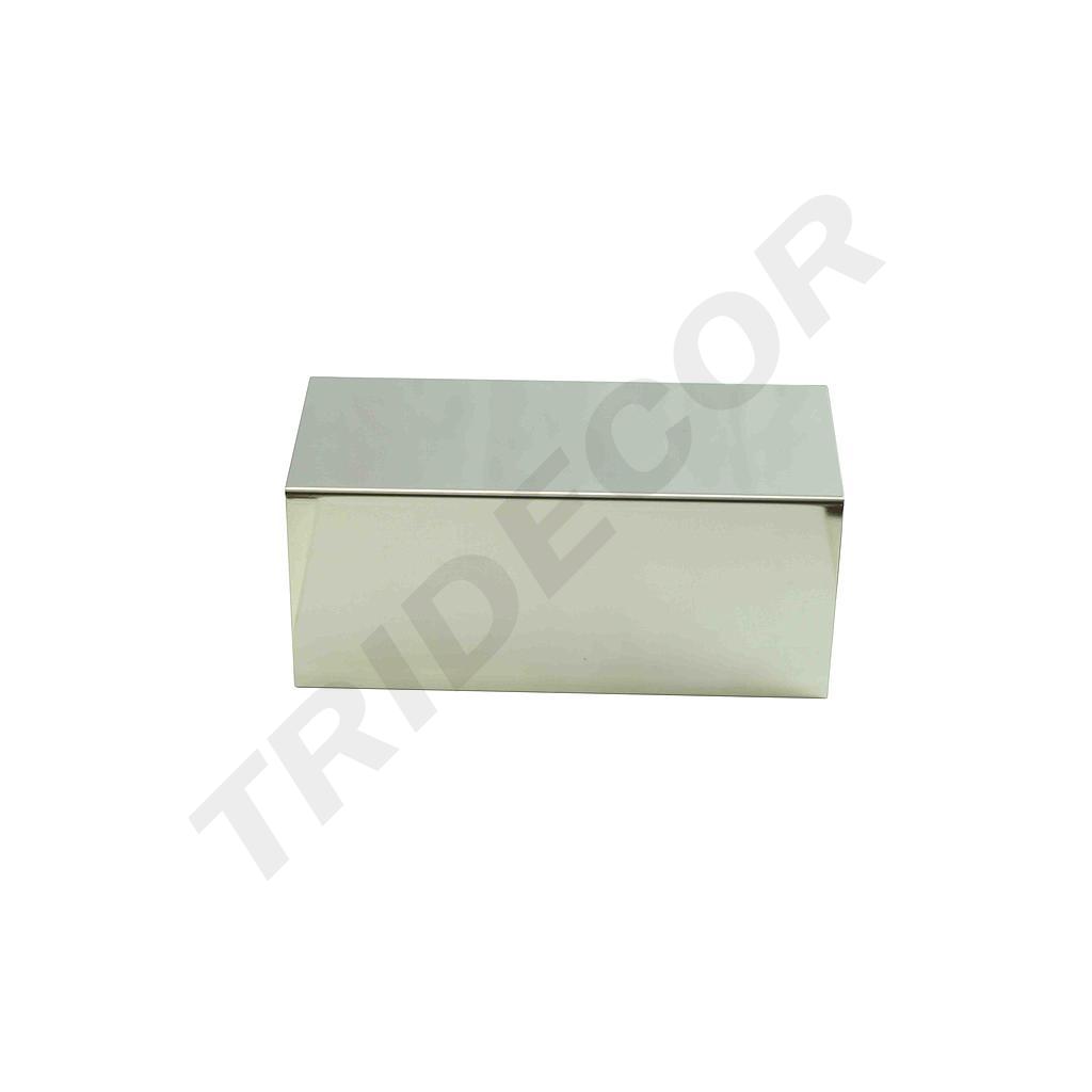 Forma De Exhibición Rectangular C Acero Cromado 28X12X12CM