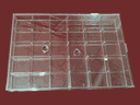 Acryl-Schmucktablett mit Deckel und 30 Fächern