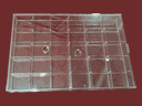 Acryl-Schmucktablett mit Deckel und 30 Fächern