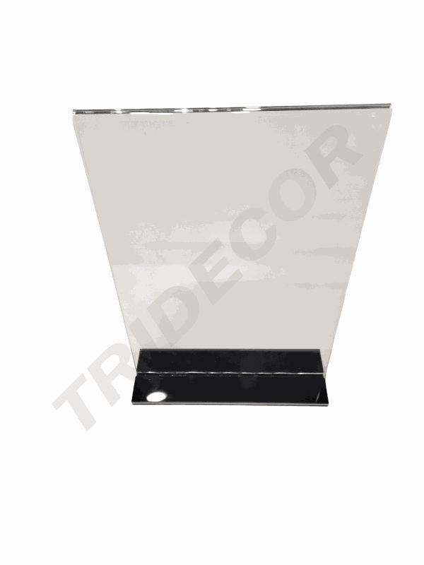 Porta-cartaz de acrílico em forma de 'T' A4 21X30cm