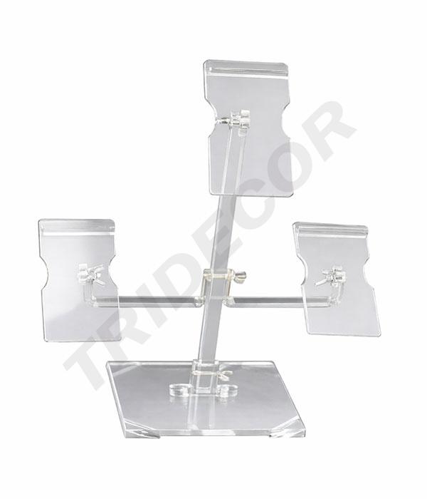 Expositor de Acrílico para Calçado com 3 Bases