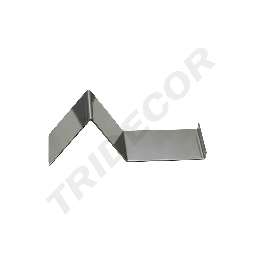 Expositor De Calzado con Tope, Acero Mate