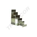 Expositor De Acero Mate Escalera 5 Alturas