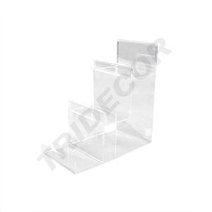 亚克力钱包展示架 3种高度 21.5X10X20.5厘米