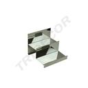Suport de afișare din oțel cromat tip scară 2 înălțimi 12X10X11cm