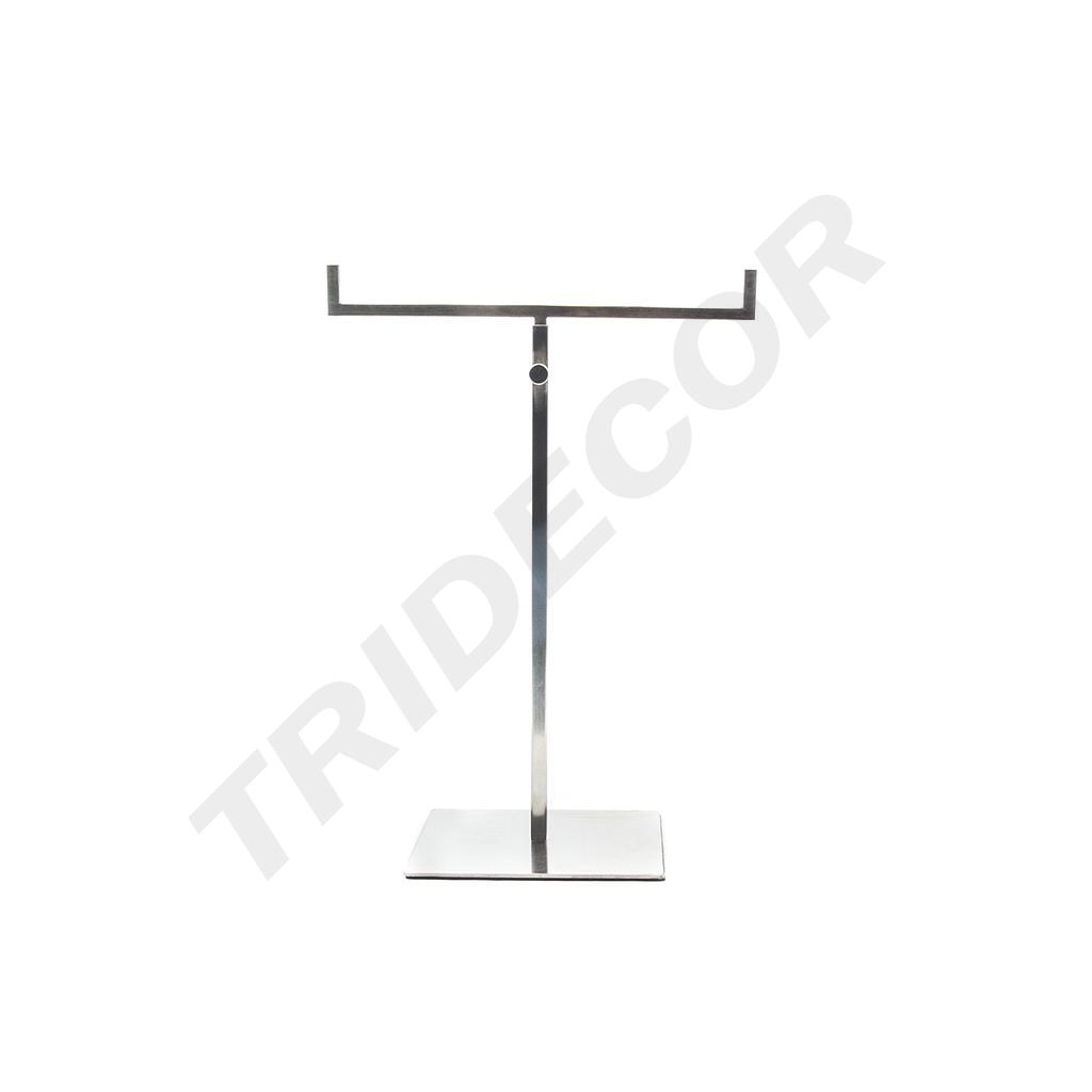 Soporte Doble de Acero Inoxidable para Exhibición de Bolsas