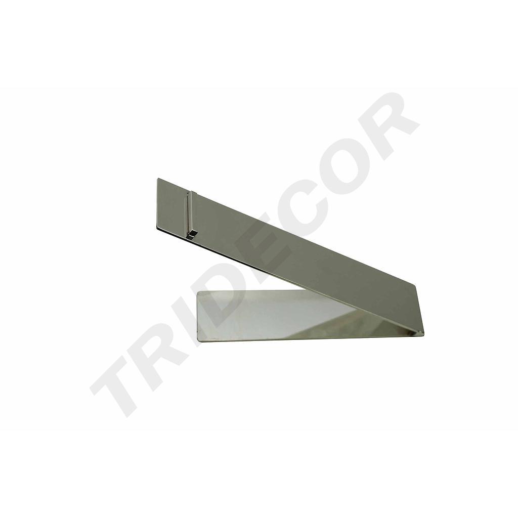 商店长方形钢鞋展示架12X19.5X5cm Expositor de Zapatos para Tiendas Tubo Rectangular de Acero 12X19.5X5cm