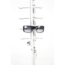 Display of 16 Glasses with Lock for Wall 145X16cm, 10 units/box