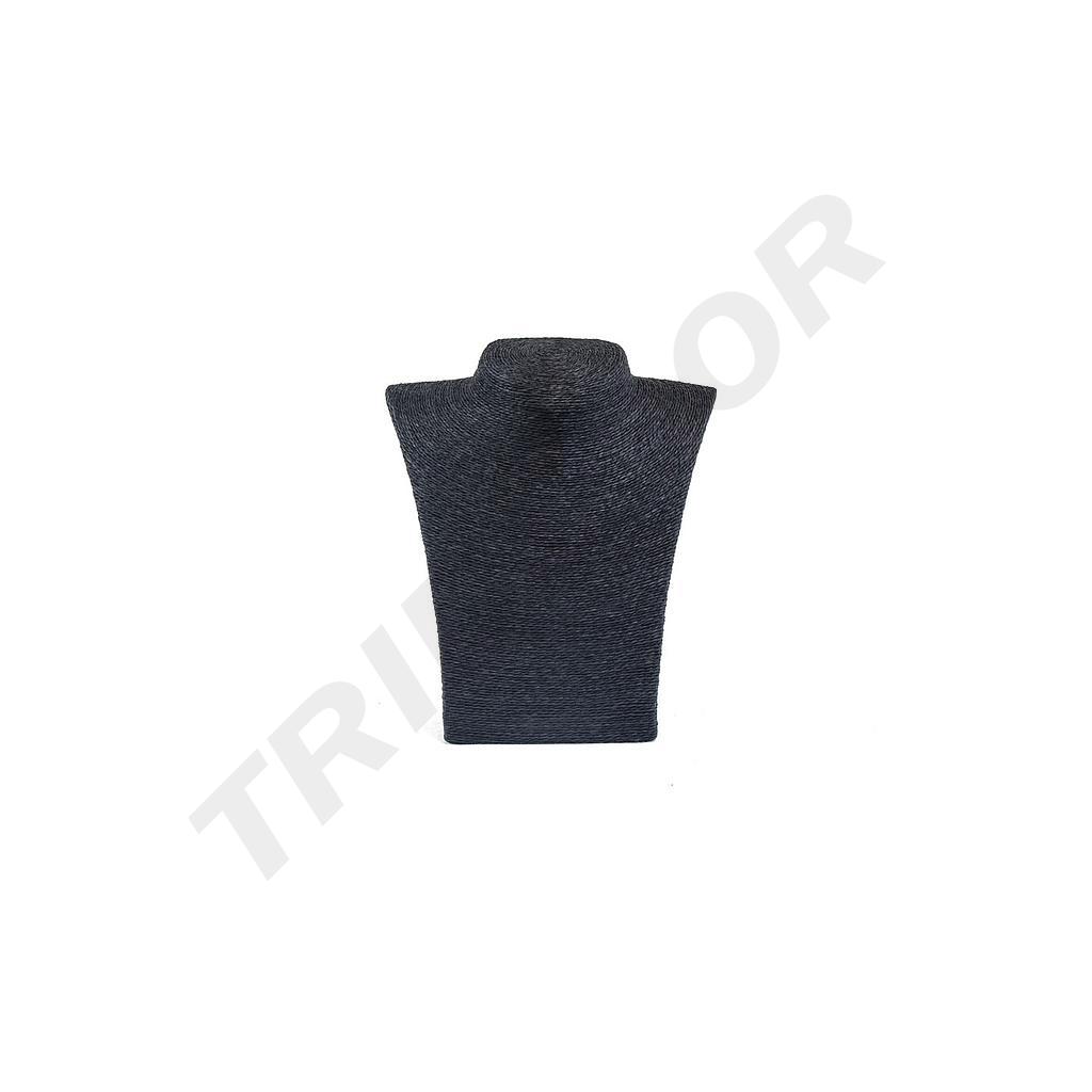 Présentoir pour collier en corde noire