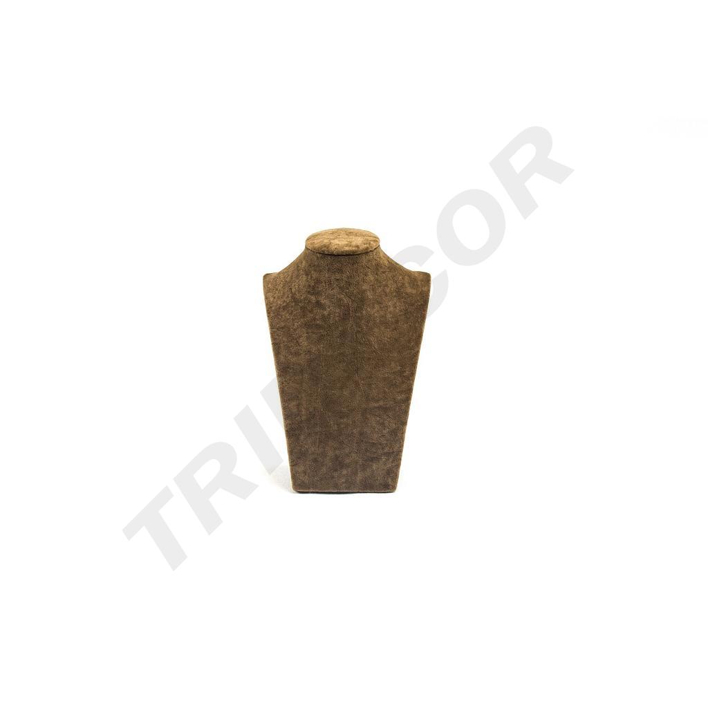 Expositor de Collar de Terciopelo Marrón